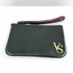 Victoria's Secret Black and Gold Wristlet